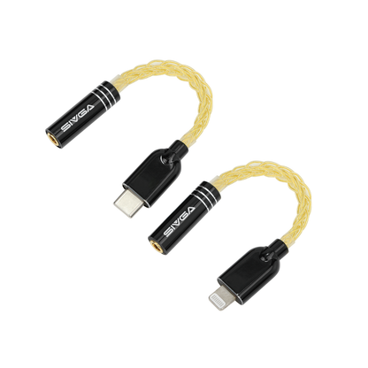 Amplifier 3.5mm Female to Type-C/Lightning